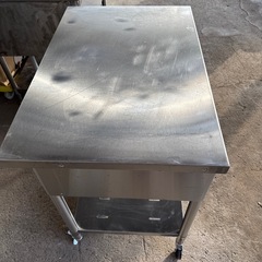 マルゼン 引き出し付作業台 キャスター付 900×600×800 業務用厨房器具 美品の画像