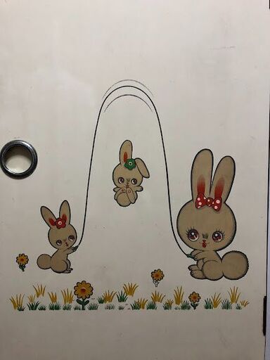【昭和レトロ】ベビータンス　うさぎ　高橋真琴　ファンシー　内藤ルネ　水森亜土　中原淳一　中古USED　直接引き取り歓迎