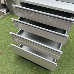 ニトリ　食器棚　幅80cm チェルシープレミアム　キッチンボード　ソフトクローズの画像