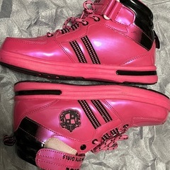 ✨エンジェルブルー女の子ピンクシューズ　23センチの画像