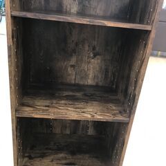 A-1384【リユースのサカイ野々市店】ジモティ来店特価‼ カラーボックス 木目調　ブラウン ※クリーニング済みの画像