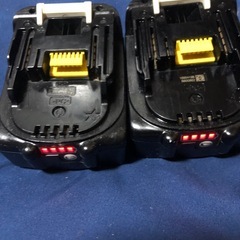 ⑤マキタ14v純正バッテリーBL1460B中古美品、残量表示有り、２個の画像