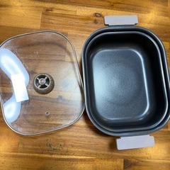 蓋付き両手鍋、グリルの画像