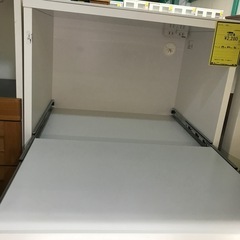 ジャングルジャングル貝塚店　レンジ台　白　ホワイト　コンパクト　小さい　キッチン　収納　家具　シンプル　中古　貝塚市　二色浜の画像