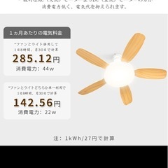 ファン付シーリングライトの画像