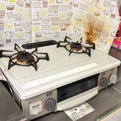 電子レンジ、ガスコンロ、冷蔵庫、洗濯機の画像