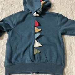 NEXT 恐竜　変身　フルジップ　パーカー　4-5yrs 110の画像