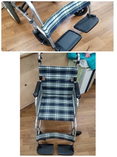 【?買取市場 柴田店】R713 ☀️ Miki 車椅子（介助型）ノーパンクタイヤ 介護⭐ クリーニング済
