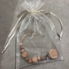 【新品未使用】木製おしゃぶり・おもちゃホルダー クリップ ベビー 男の子女の子の画像