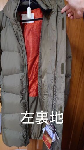 新品＆美品　DUARIG(デュアリグ)ダウンベンチコート　Lサイズ オリーブ色
