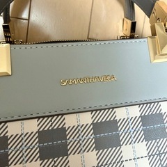 サマンサベガ　チェック柄バッグの画像
