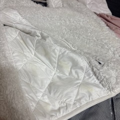 カッパゴルフ ボアブルゾン ジップアップ ジャケット L 白 kappa golf  防風 防寒 保温性◎の画像