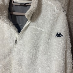カッパゴルフ ボアブルゾン ジップアップ ジャケット L 白 kappa golf  防風 防寒 保温性◎の画像