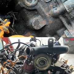 スズキ sj30 ジムニー　エンジン　エアコン付き　41913km ミッション　キャブ　デスビ　実働外し　LJ50 2st の画像