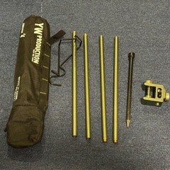 キャンプ用 ランタンスタンド ポール式 収納袋付き 最大146cmの画像