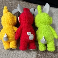 テレタビーズ　うさ耳ぬいぐるみ　3体セットの画像