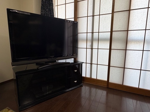 【極美品】SHARP LED AQUOS LC-40SE1 [40インチ] テレビボード付き 黒