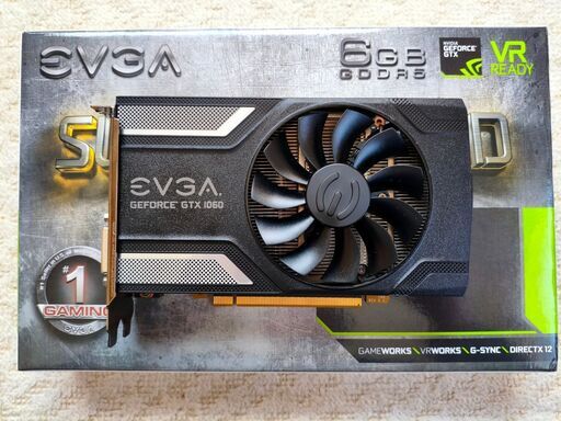 EVGA製 GTX1060 SC 6GB グラフィックボード