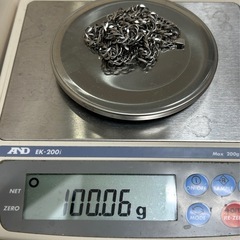 プラチナ喜平　8面トリプル　50cm100gの画像