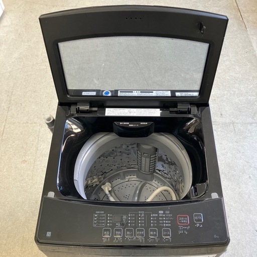 久2602-998 NITORI 洗濯機 6.0kg NTR60BKN 2023年製 動作確認済み キズ汚れ有り