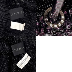 【未使用級】ANTEPRIMA アンテプリマ ワイヤー グリッターバッグ ダークパープル の画像