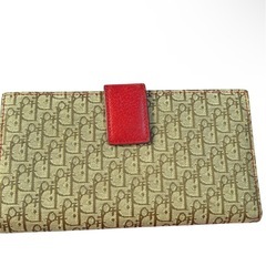 中古⛄️Dior 長財布　トロッター　サドル　ラスタカラー　ロゴ金具無しの画像