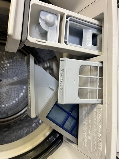 SHARP 縦型洗濯乾燥機　2021年製　8.0kg 4.5kg ES-TX8E-W