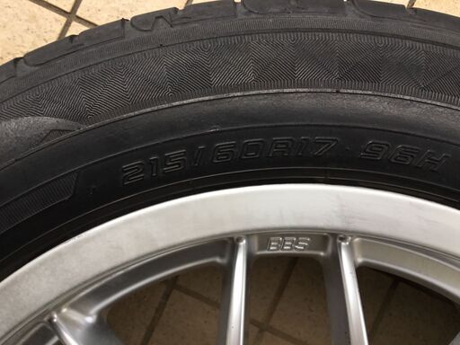 BBSアルミホイール付き夏タイヤ（215/60R17）