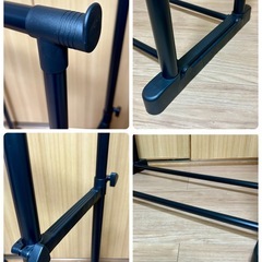 【美品 使用感なし】ハンガーラック(黒色)の画像