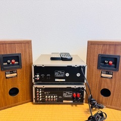 受渡し先決定【ジャンク品】DENON オーディオセット／アンプ／CD／スピーカーの画像