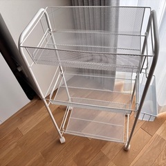 ニトリ　スチールワゴンの画像