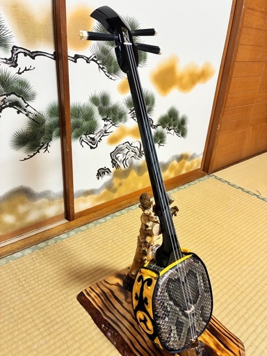 3月14日終了！沖縄三線！新品！貴重！知念大工型！本張り【一枚張り】⑥