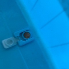 【成約済/ありがとうございます】幅77cmの大きめタライ！水抜栓付きで便利の画像