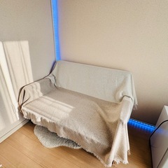 2人掛けソファ (合成革製)の画像