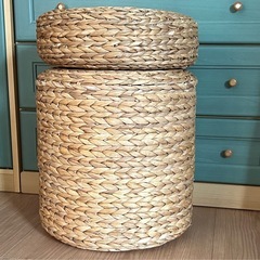 【ニトリ】スツール ウォーターヒヤシンス 
セットの画像