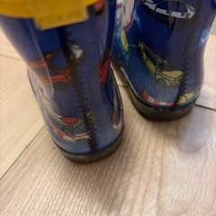 ブルー　レインブーツ  14cmの画像