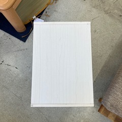 今2602-1021 【大人気！ホワイト家具】 2段 カラーボックス ホワイト 木目調 キズ汚れ有りの画像