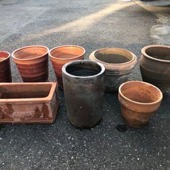 植木鉢  8点 ガーデニングの画像