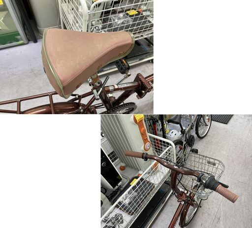 20ｲﾝﾁ 折りたたみ自転車 6段変速 荷台 カゴ ライト付き 折り畳み自転車 札幌市手稲区