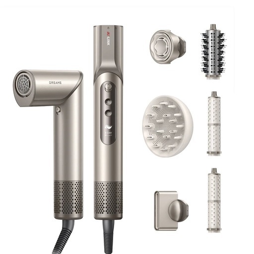 日本初上陸の商品！  Dreame ドリーミー　Dazzle ハイスピード　ヘアドライヤー　プラチナ色　Dazzle High-Speed Hair Dryer  折り畳み可能　スマートモデル