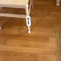 【無料】ニトリ 木製ダイニングチェア 2脚セット ナチュラルの画像