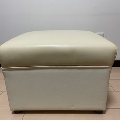 【譲渡先決定】used：スツール　白の画像