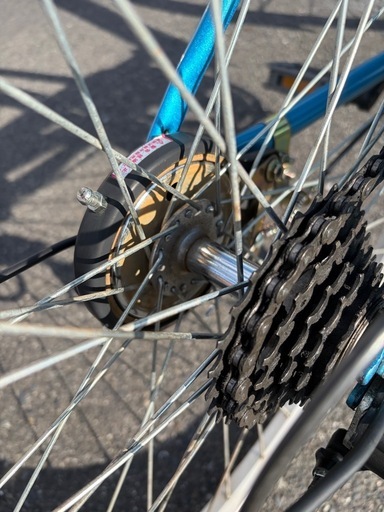 【商談中‼︎】　☆前後良品中古タイヤ☆   26インチ折りたたみ軽快車　防犯登録料込価格︎‼︎ 春のサイクルフェア】☆前後良品中古タイヤ☆ 26インチ軽快車 防犯登録