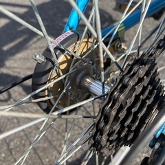 【整備士による点検済み】　☆前後良品中古タイヤ☆   26インチ折りたたみ軽快車　防犯登録料込価格︎‼︎の画像