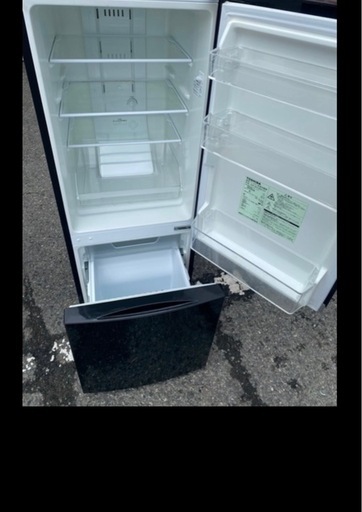 NO B402?福岡市内配送設置無料✨?GR-M15BS-K 冷蔵庫 BSシリーズ ピュアブラック [153L /2ドア /右開きタイ