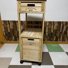 木製/おしゃれキッチン収納の画像