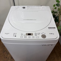 R484 ☀️ SHARP / シャープ 洗濯機（洗濯4.5㎏) 2022年製 ES-GE4F ⭐ 動作確認済 ⭐ クリーニング済の画像