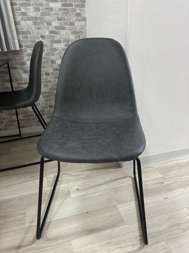 【LOWYA】大理石ダイニング140cm＋チェア4脚セット／総額約7.8万円／美品 