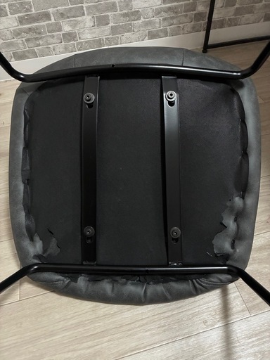 【LOWYA】大理石ダイニング140cm＋チェア4脚セット／総額約7.8万円／美品 