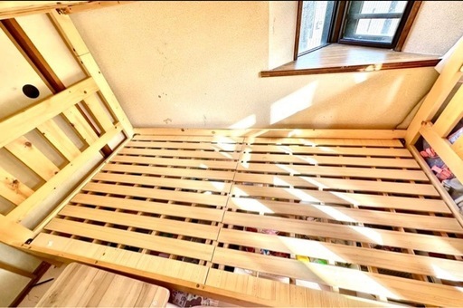 【2月末まで】木製 2段ベッド
